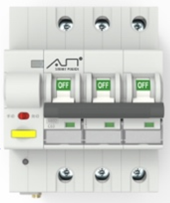 Tuya WiFi 3P Circuit Breaker, Power Meter, 10-63A, 6kA, Precision Overcurrent, Remote Shutoff, Energy Monitor, DIN Rail, Certified